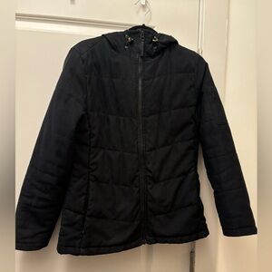 LL bean Black Hooded Puffer Jacket